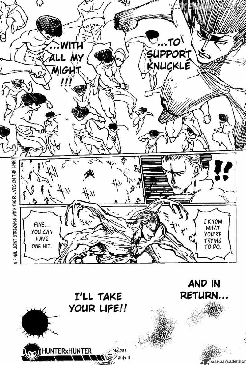 Hunter x Hunter, Chapter 284 image 16